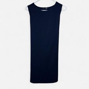 PrettyGarden Navy Sleeveless Tie Back Dress Size L Classic Workwear